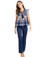 Chelsea Top- Navy Floral
