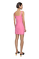 Evelyn Linen Dress- Ultra Pink