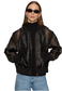 Shane Organza Bomber- Black