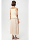 Angeletta Pleated Skirt Midi Dress- Butter