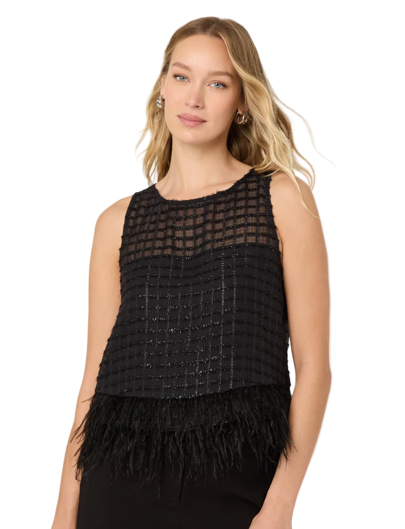 Etheos Feather Top- Black