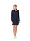 Kent Long Sleeve Collared Dress- Navy