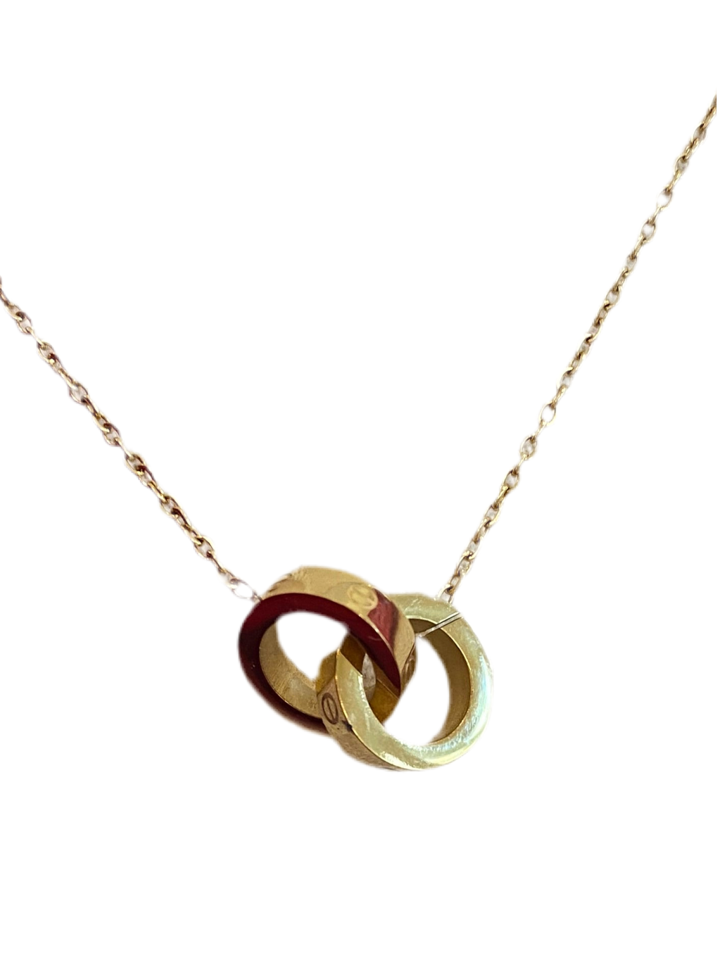 Interlocking Circle Pendant Necklace