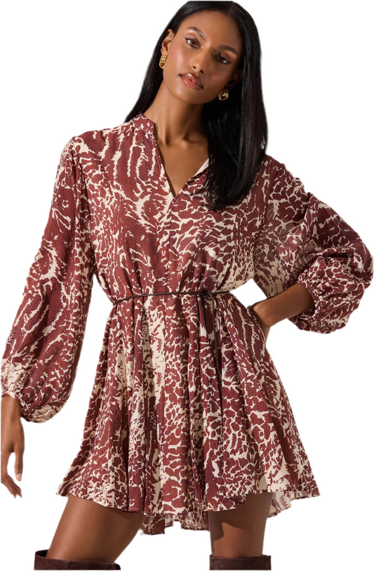 Marisela Dress- Rust
