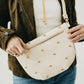 Gold Studded Westlyn Bum Bag: Chocolate