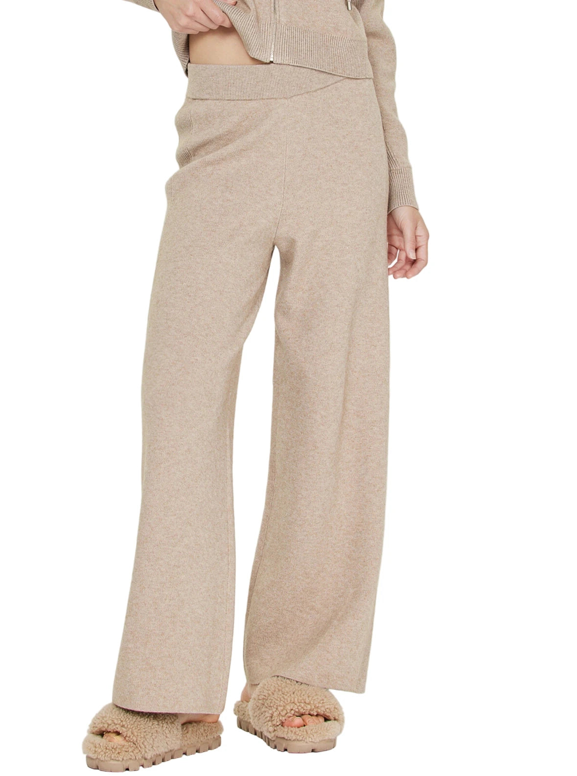 Knit Elastic Waist Pant- Mullet