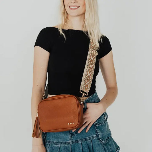 Willow Camera Crossbody Bag- Brown