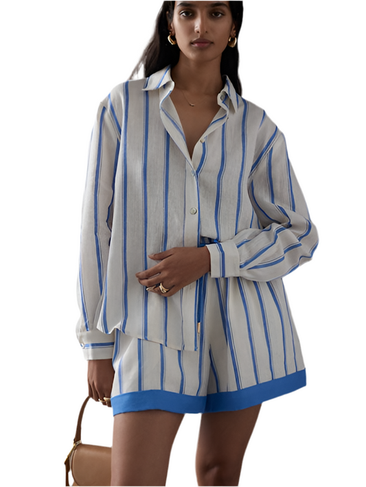 Salma Stripe Top- Rivera Stripe