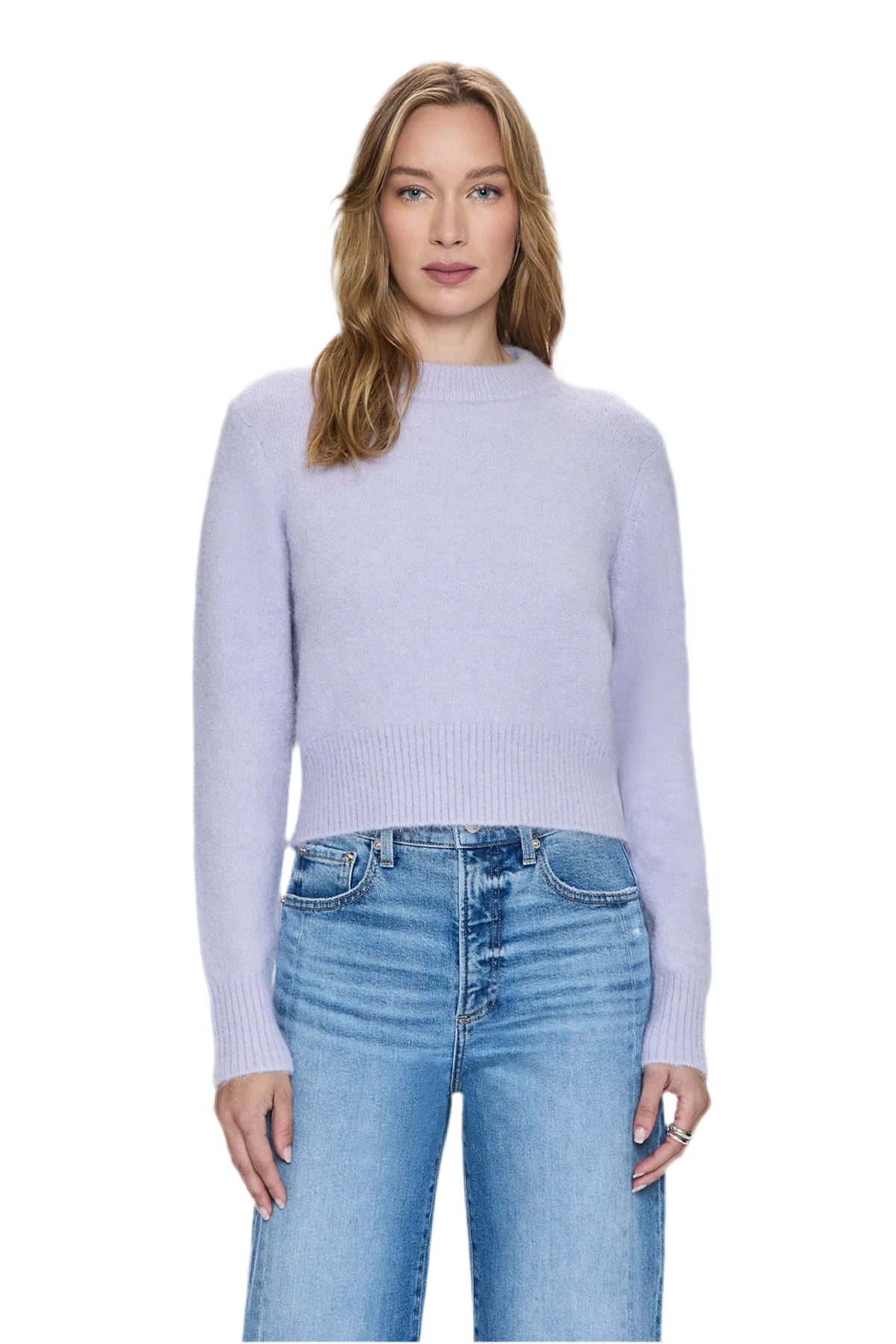 Sara Crop Sweater- Wisteria