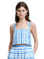 Structured Taffeta Shell Print Top