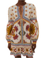 Marys Tiles Mini Dress- Off white