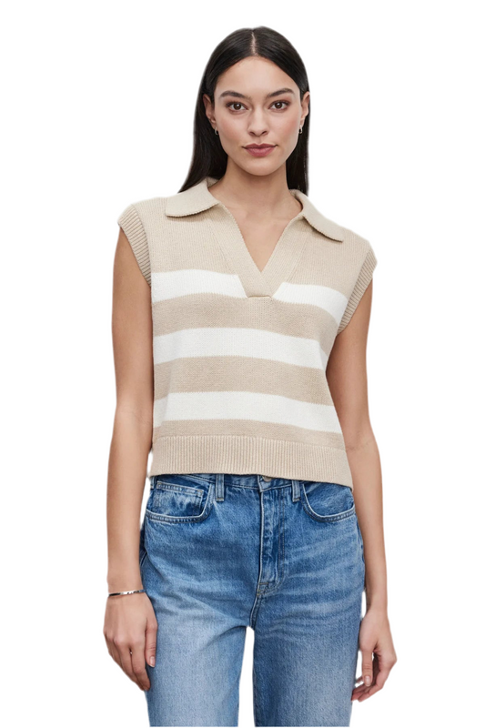 Mariette Cotton Cashmere Stripe Sweater