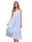 Striped Tank Maxi Dress- Blue