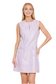 Faux Croc Sleeveless Dress- Lilac