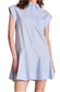 Collared Flare Skirt Dress- Powder Blue