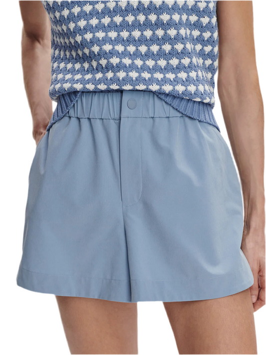 Nila Mid Rise Short- Rain Blue