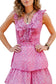 Tiered Ruffle Maxi Dress- Pink