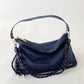Nikki Nylon Slouchy Shoulder Bag: Black