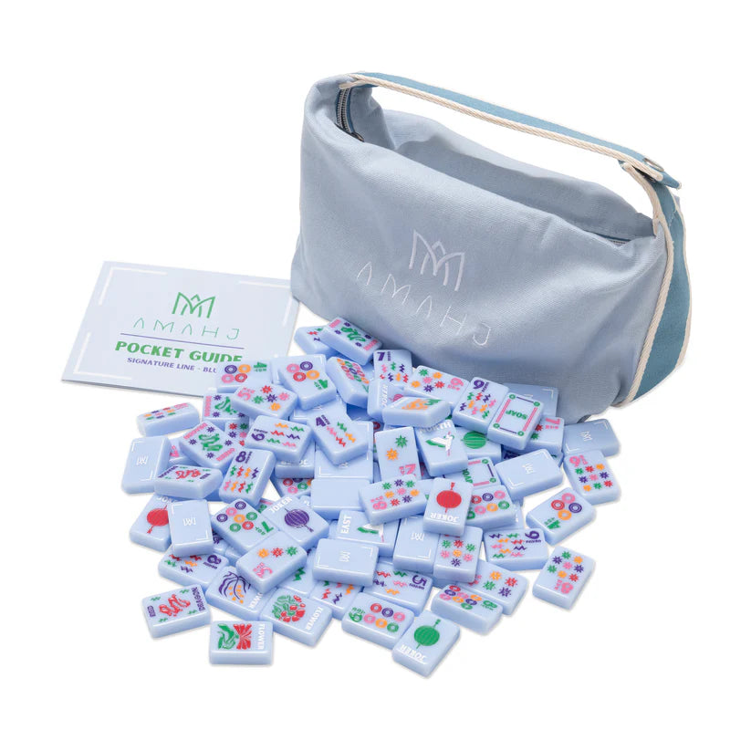 Signature Classic Mahjong Tiles- Blue