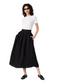 Birdie Linen Maxi Skirt- Black