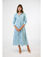 Bailey Collared Midi Dress- Bluebell Stripe