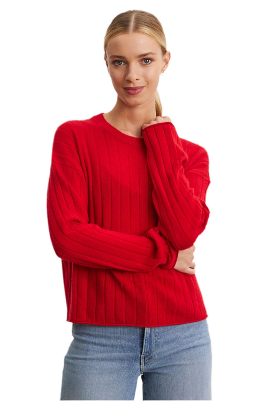 Monica Cashmere Sweater- Red