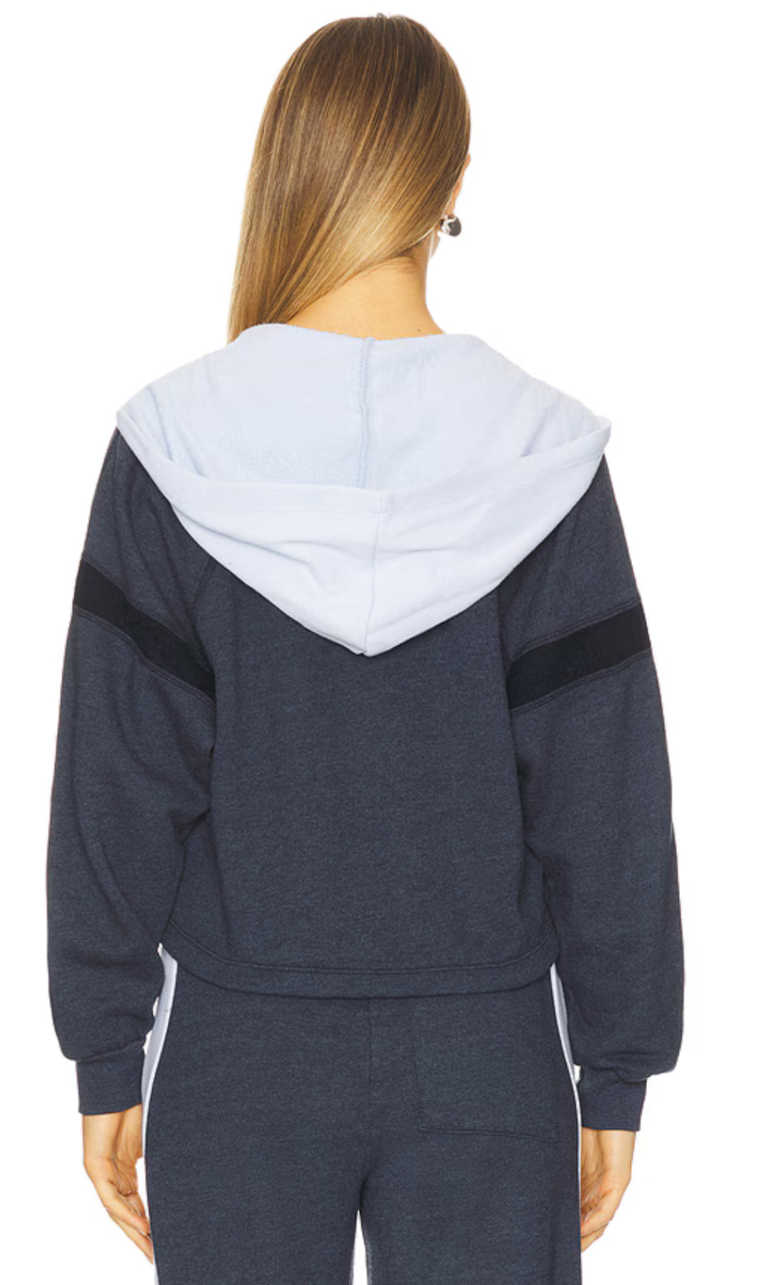 Half Placket Hoodie- Deep Navy