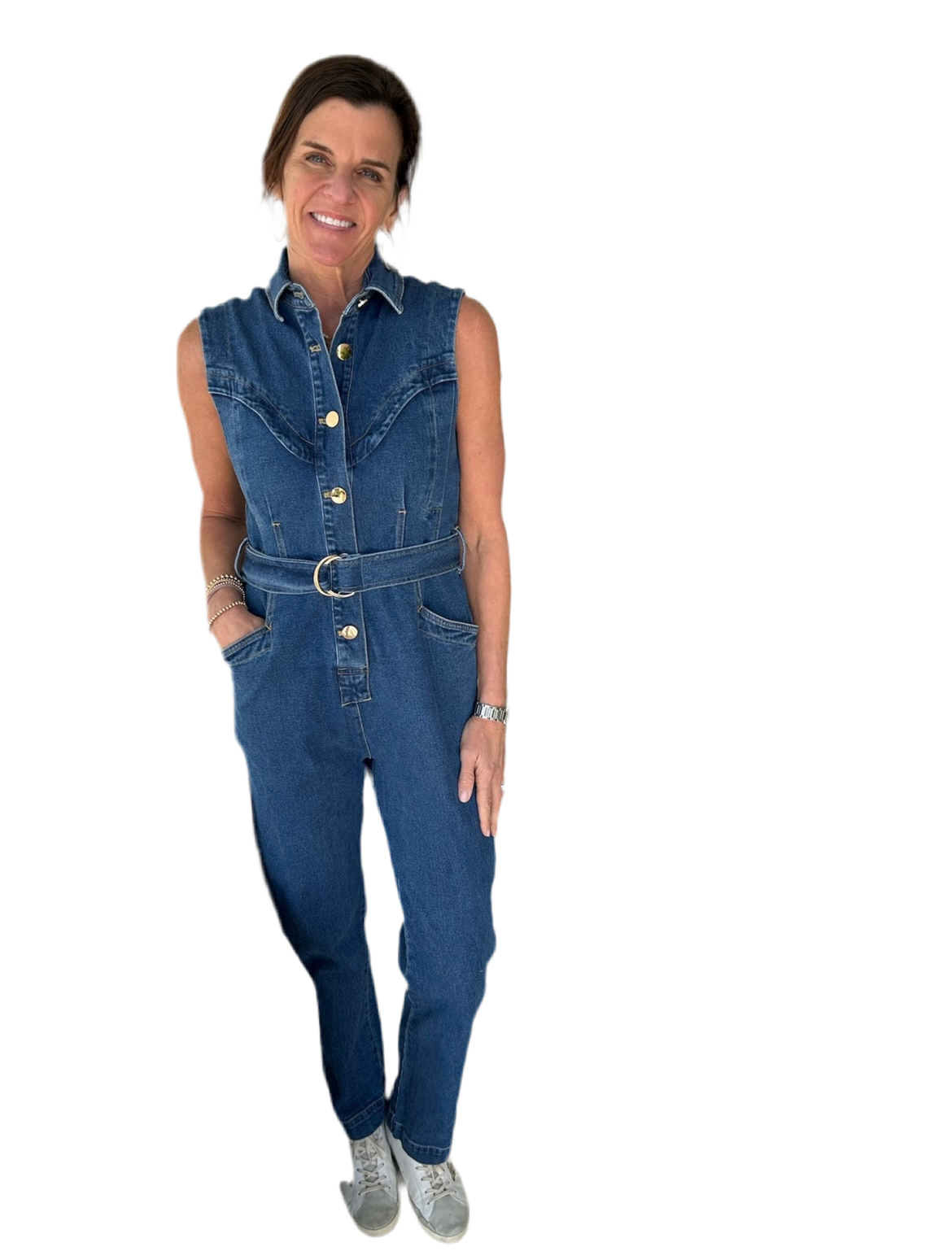 Harley Denim Jumpsuit- Denim