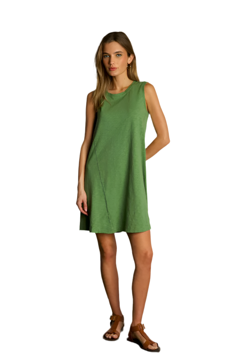 Rae Tank Dress- Palm
