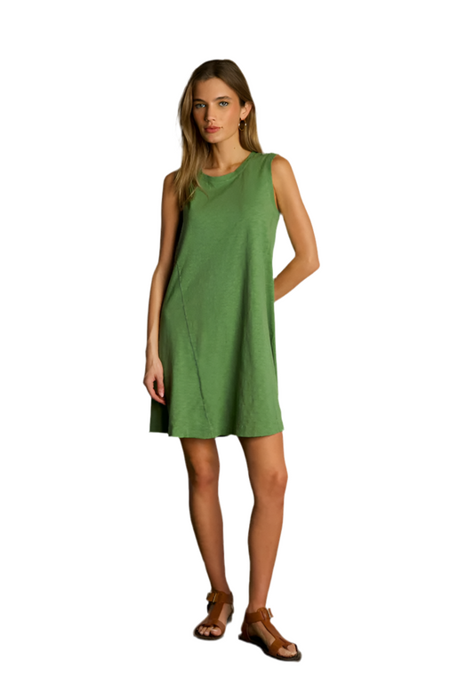 Rae Tank Dress- Palm