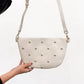 Gold Studded Westlyn Bum Bag: Chocolate