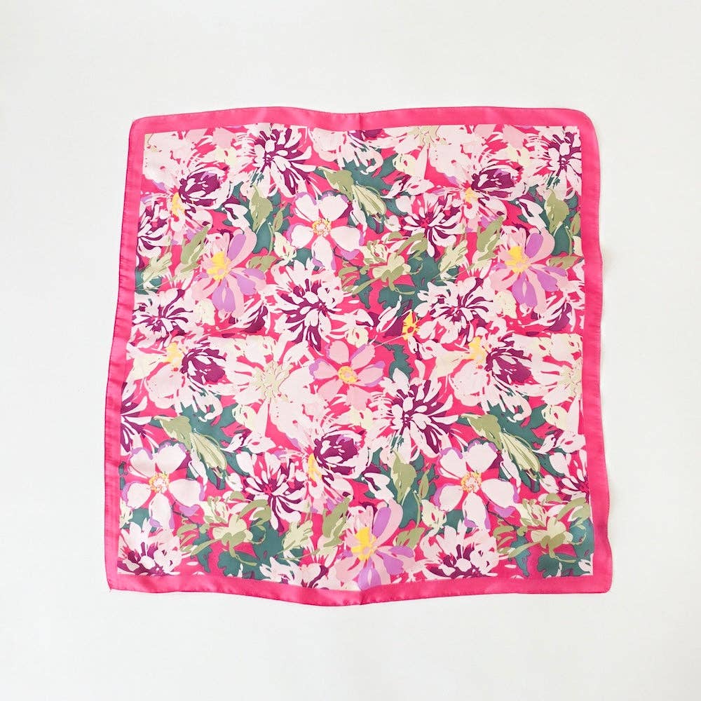 Alice Square Scarf: Brown Polka Dot