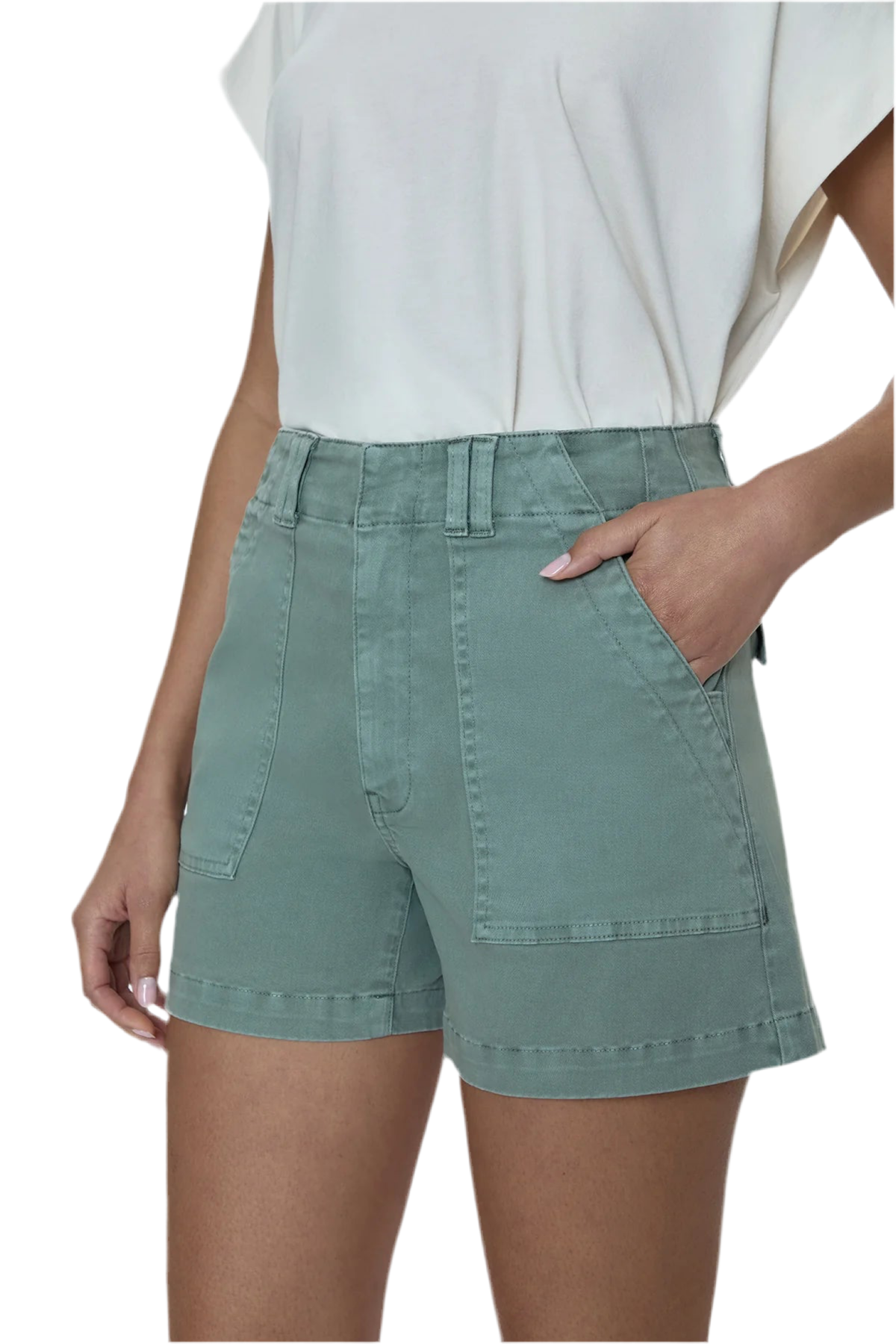 Marissa High Rise Utility Short- Bluff