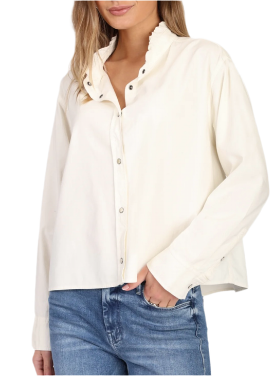 Lola Shirt Jacket- Natural