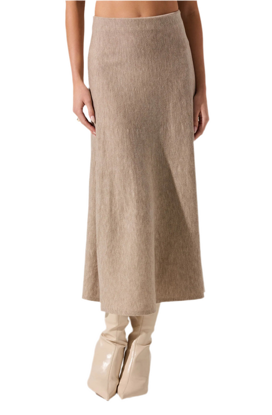 Deora Sweater Skirt- Taupe