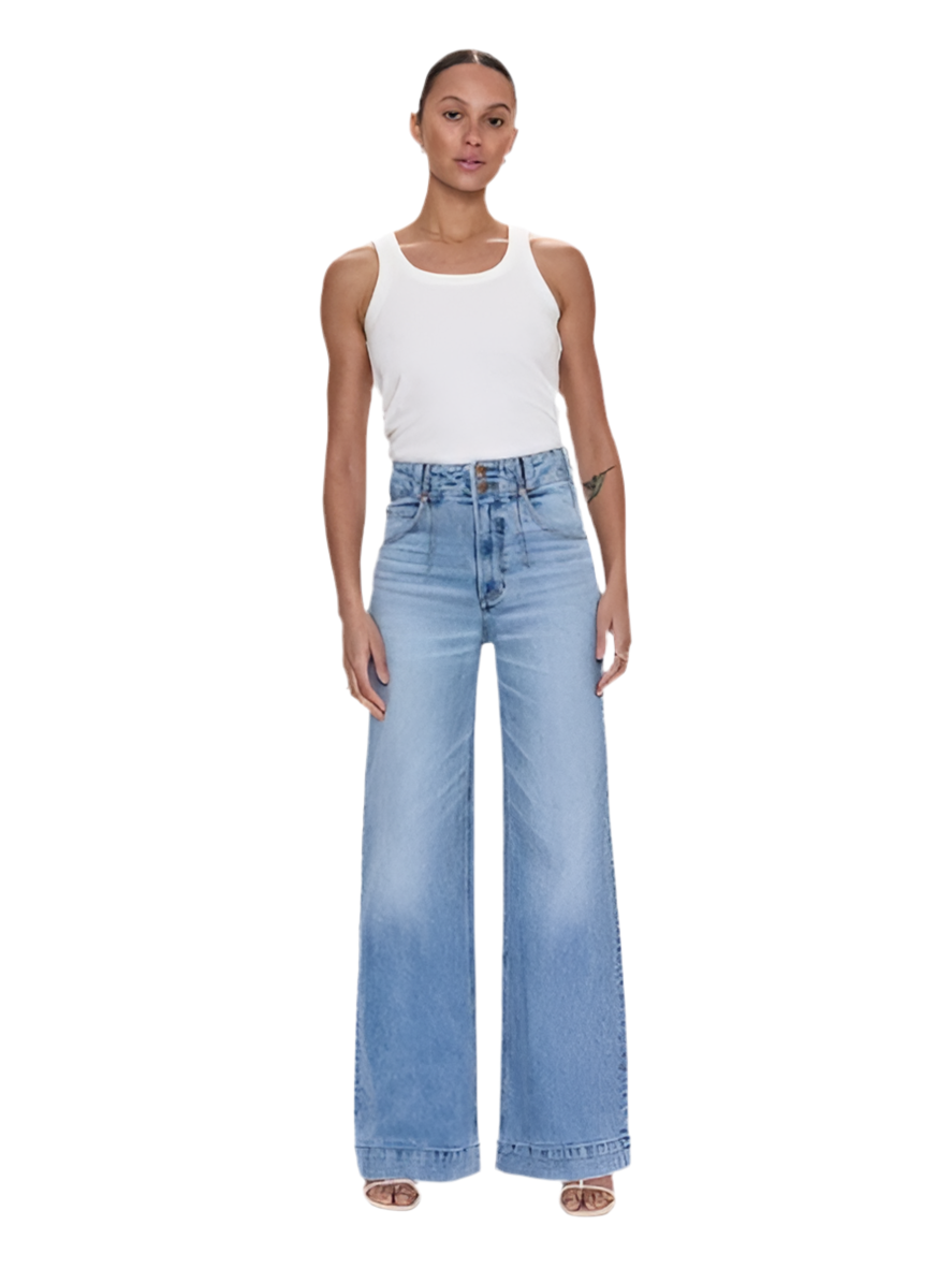 Lana Double Button Jean- Terrace