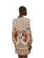 Marys Tiles Mini Dress- Off white