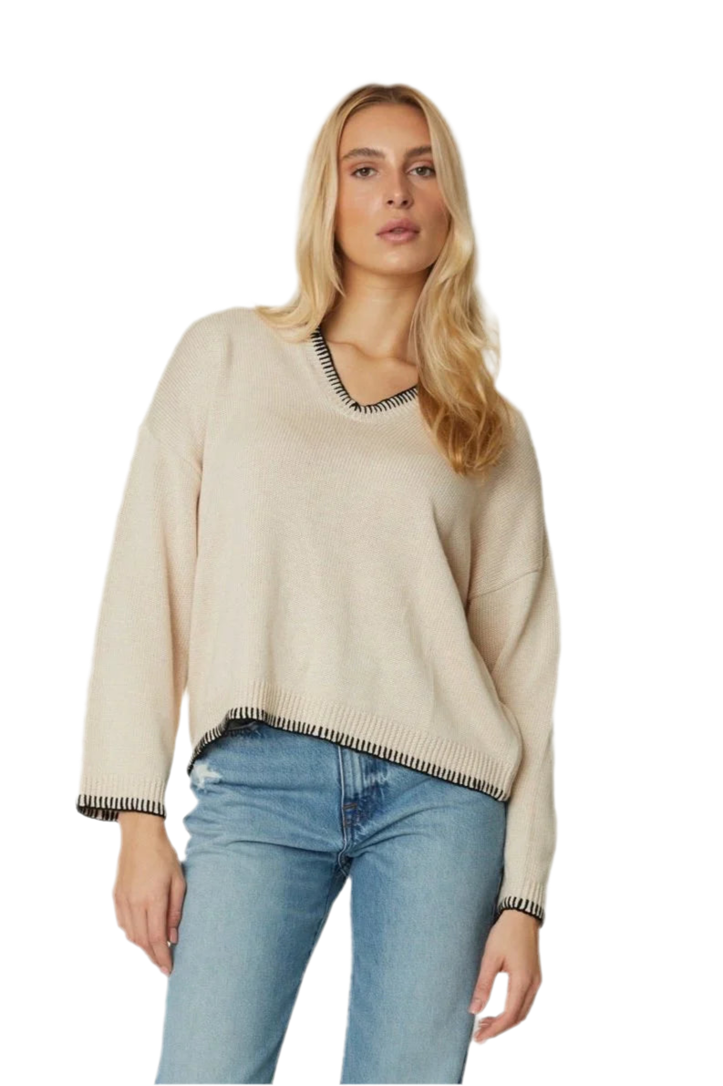 Rory Stitch Trimmed Sweater