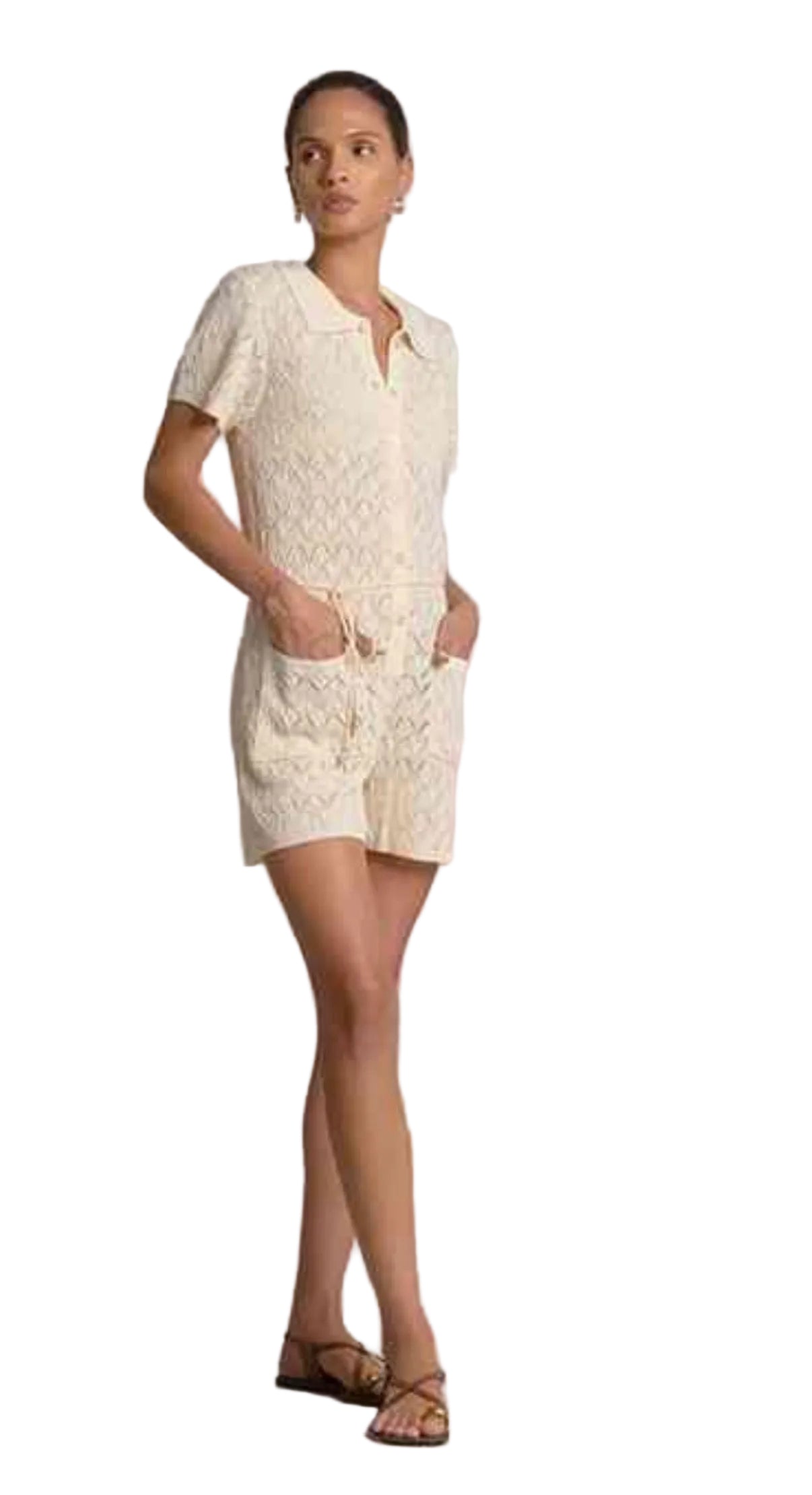 Romper button up