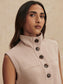 Conall Button Tank- Mushroom