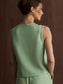 Cambrie Scoop Neck Tank- Sage Mint