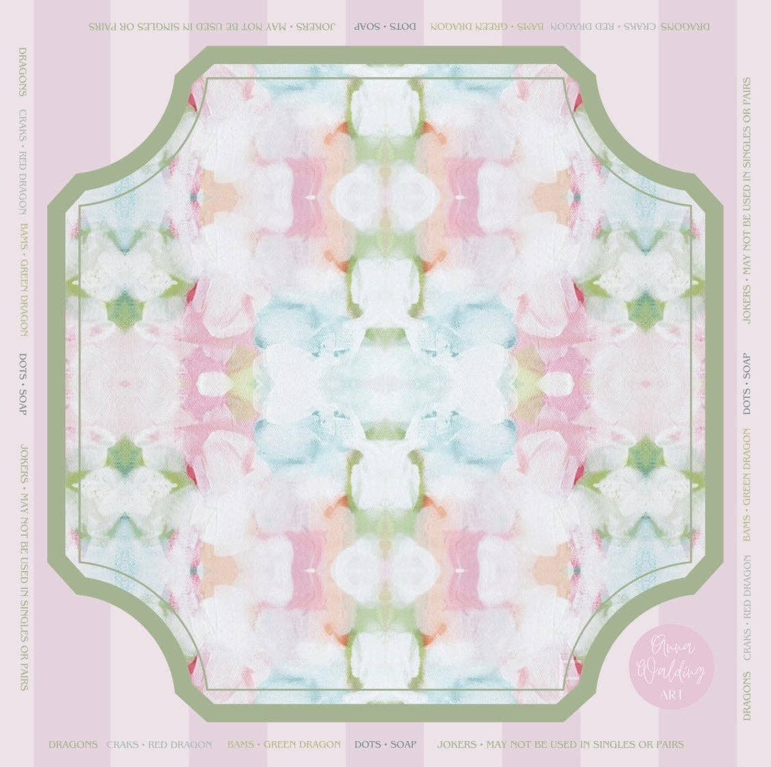 Pastel Petal Mahjong Mat