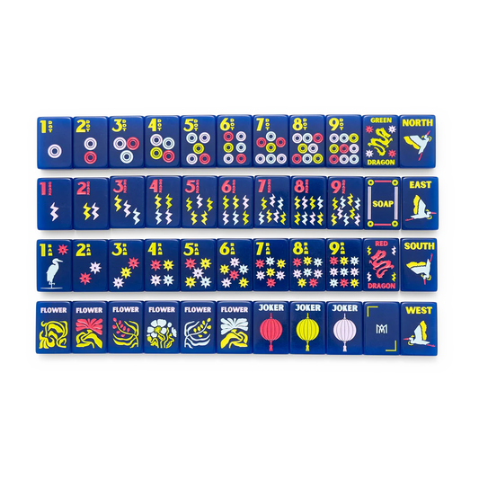 Signature Classic Mahjong Tiles- Navy