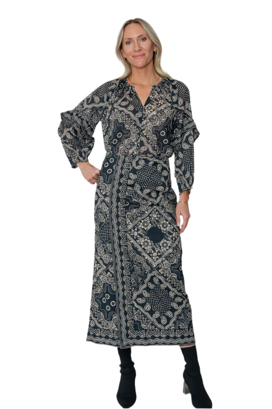 Josie Ankle Skirt- Elise Scarf Print