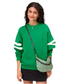 Petite Moyen Messenger- Woven Green Checker