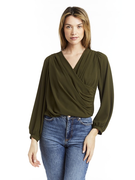 Lafayette Faux Wrap Top