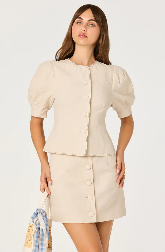 Cailey Top- Natural