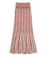 Nari Striped Midi Skirt- Havana Stripe