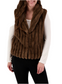 Faux Fur Grooved Vest