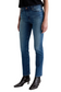 Side view of AG Jeans Mari Mid Rise Slim Straight – showcasing slim straight fit and 29" inseam.